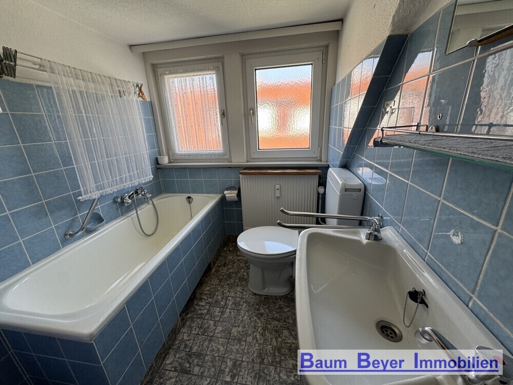 Badezimmer im Dachgeschoss