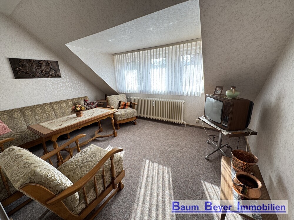 Wohnzimmer im Dachgeschoss