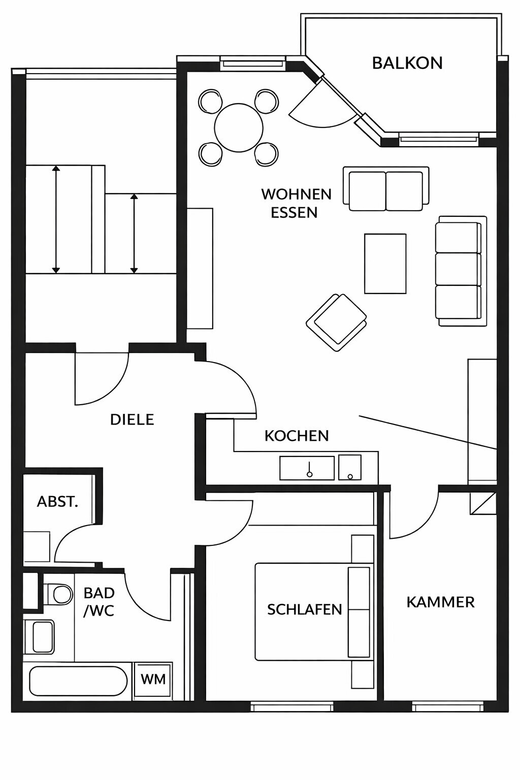 Grundriss Wohnung