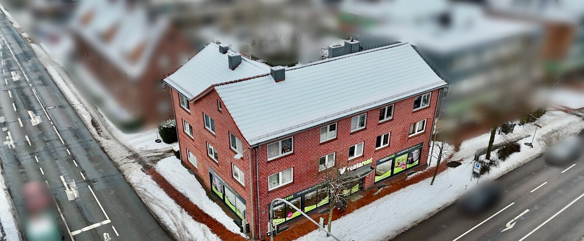 Luftbild Straßenansicht