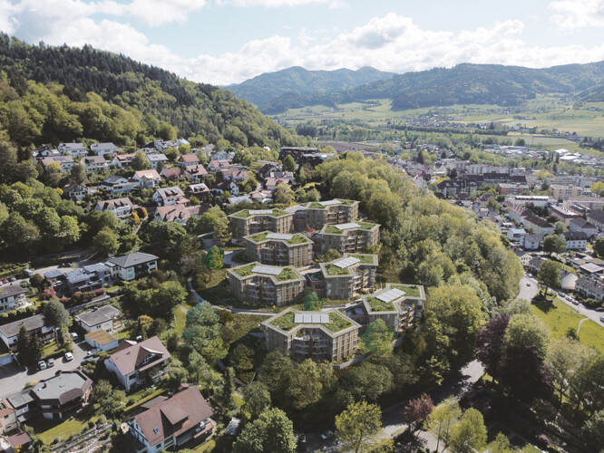 1-Zimmerwohnung mit Ausblick ins grüne