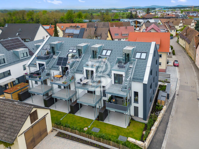 Barrierefreie Neubauwohnung nach DIN mit schönem Gartenanteil