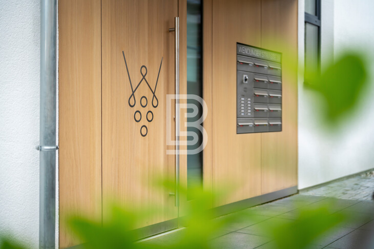 Modern Wohnen mit Blick auf die Weinreben