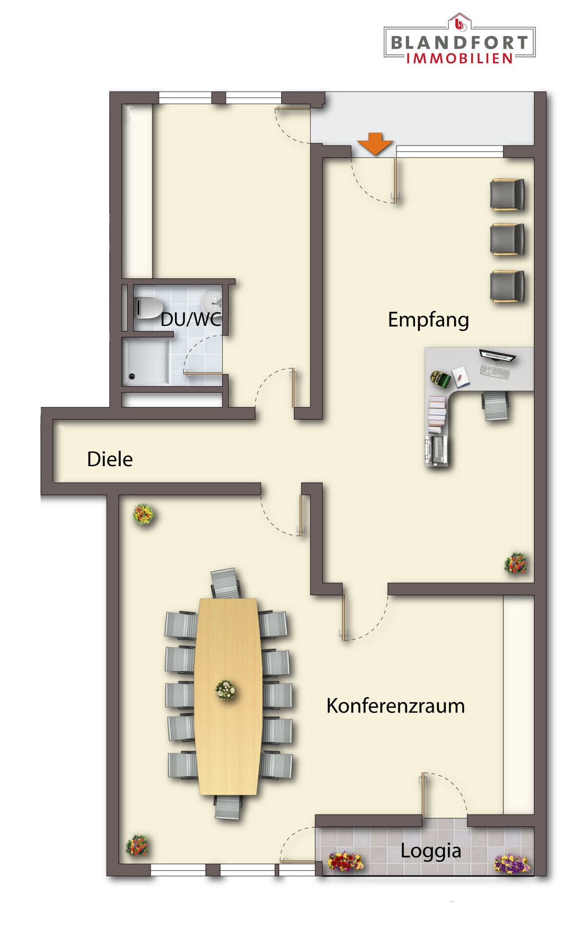 Grundriss Option 1