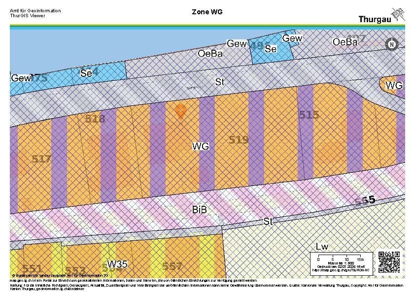 Zonenplan Grundstück Nr. 519