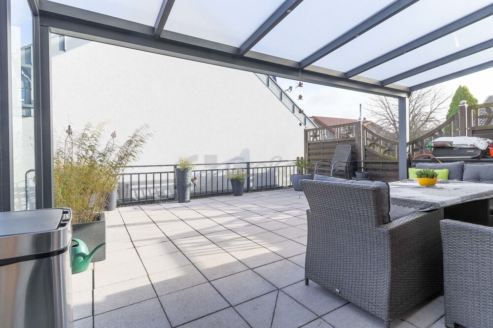 überdchte Dachterrasse