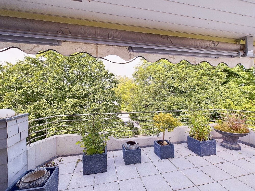 Blick auf Terrasse