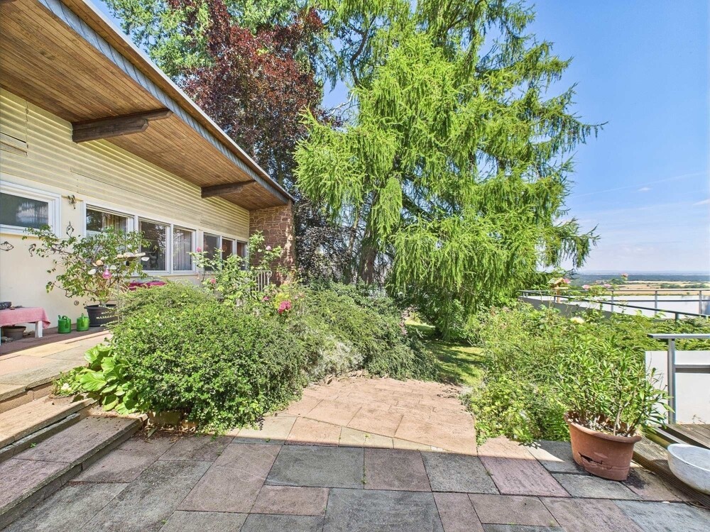 Blick auf Grundstück