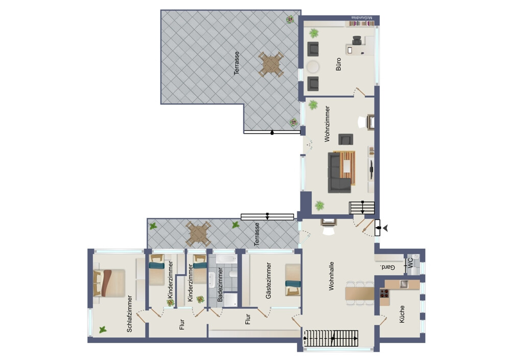 Grundriss Wohnbereich