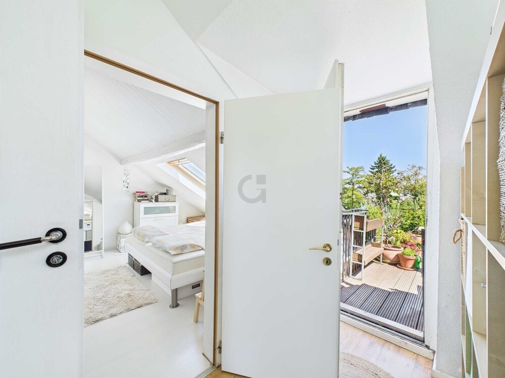 Ausgang auf Dachterrasse