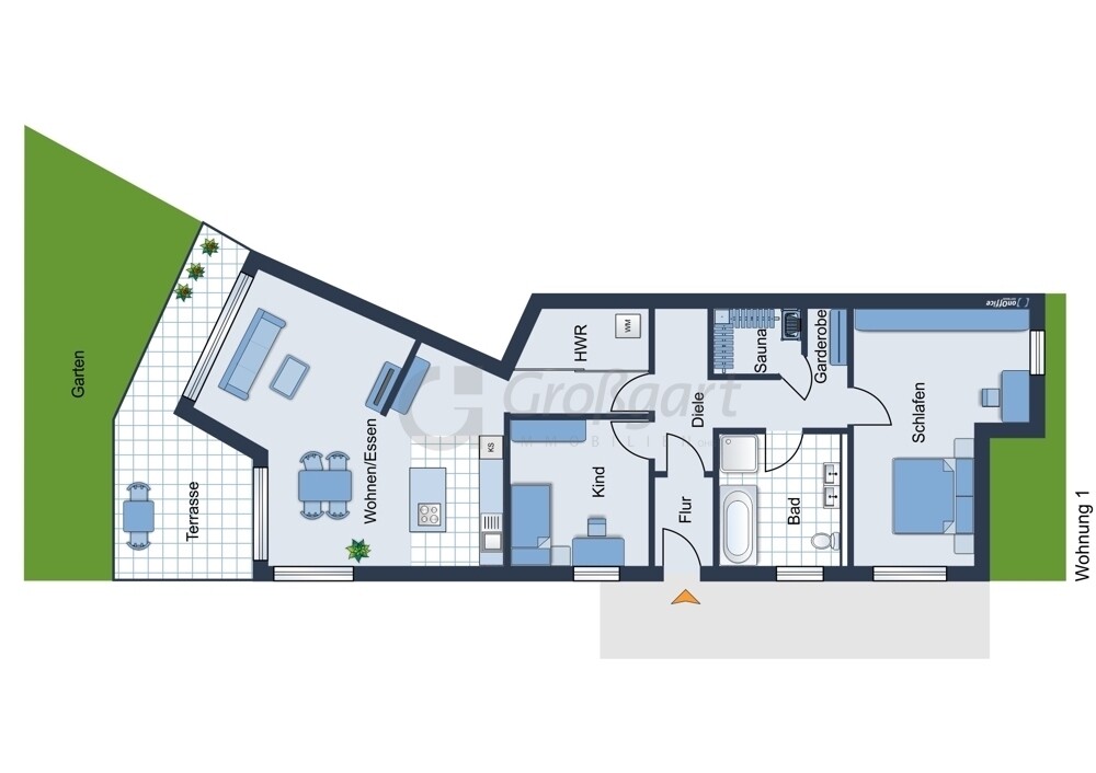 Grundriss Wohnung Nr. 1