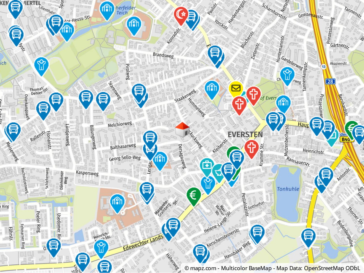 Geolyzer Kartenausschnitt