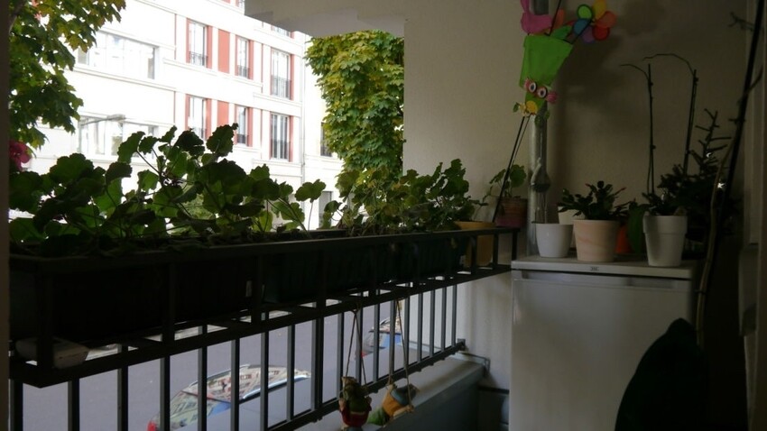 Balkon am Wohnzimmer