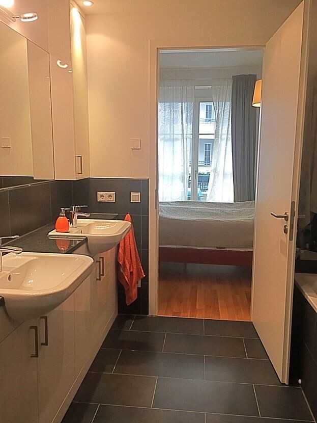 Bad en suite, Wanne, Dusche