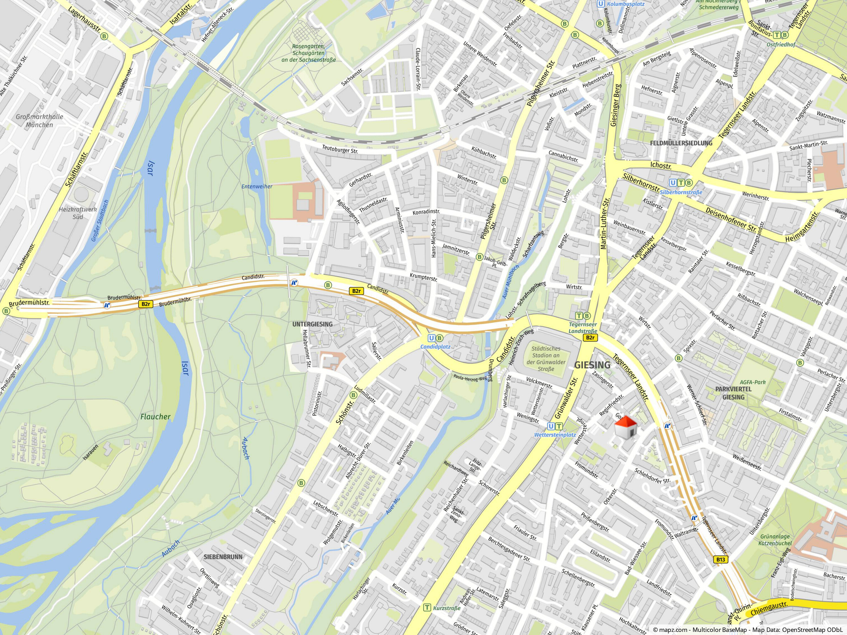 Geolyzer Kartenausschnitt