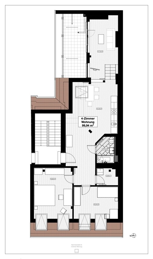 Grundriss 4-Zimmer-Wohnung