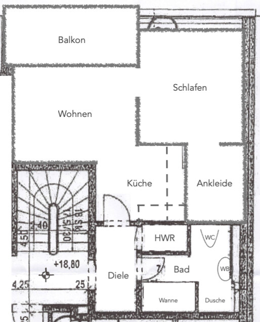 Grundriss Ross 17 WE 30 Skizze