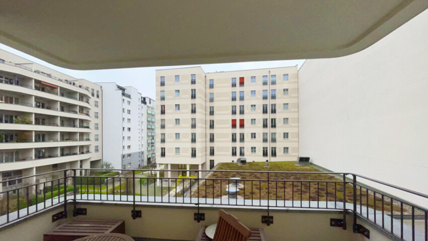 Hof Balkon Ausblick