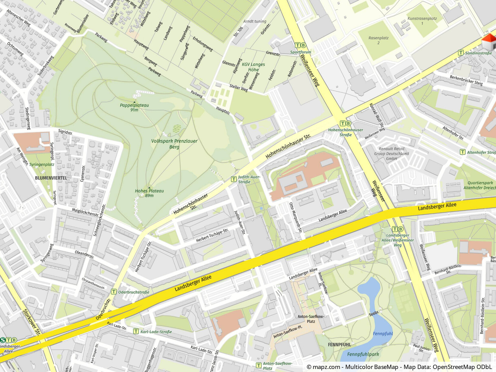 Lage Sandinostrasse