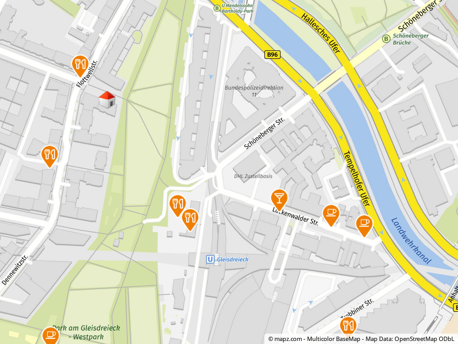 Geolyzer Kartenausschnitt