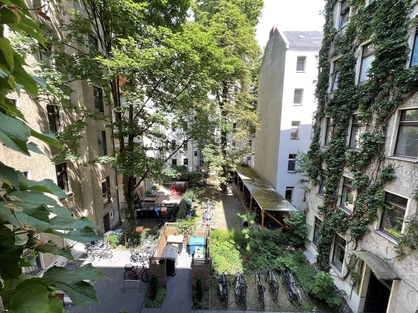 Ausblick auf den Innenhof