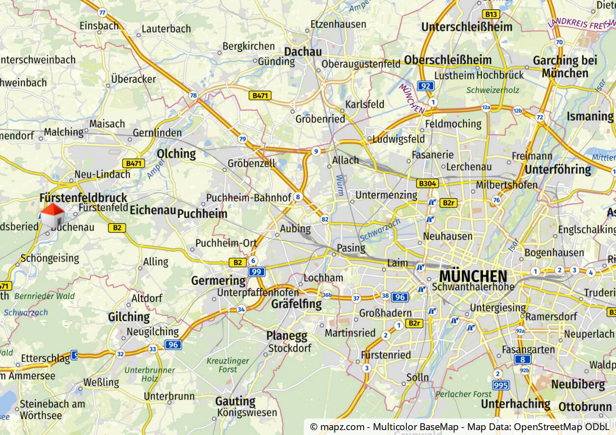 Kartenausschnitt
