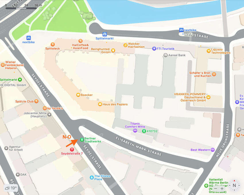 Seydel 7 Ausrichtung