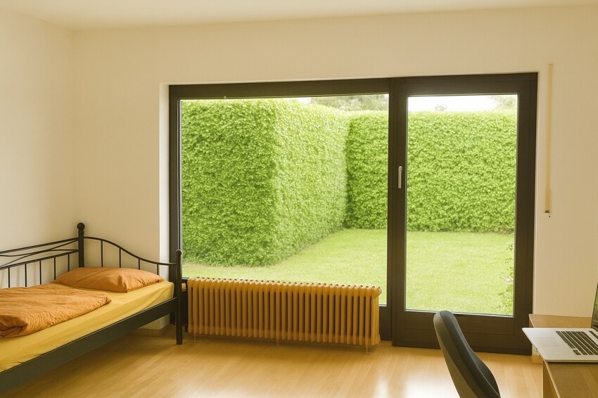 KI-bearbeitet: Wohnzimmer