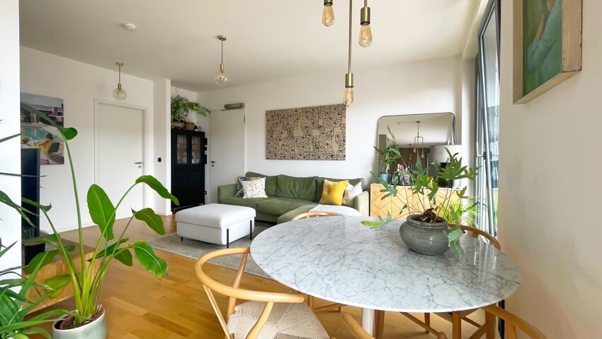 living room, kitchen