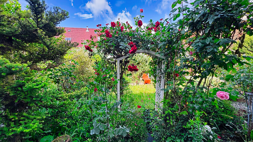 Garten, Hausansicht