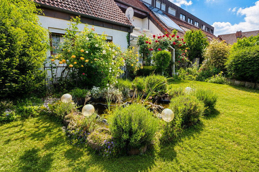 Garten, Hausansicht