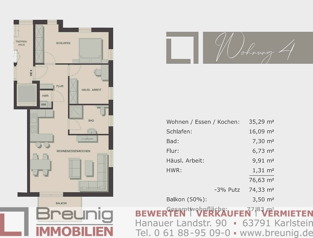 Grundriss Wohnung 4
