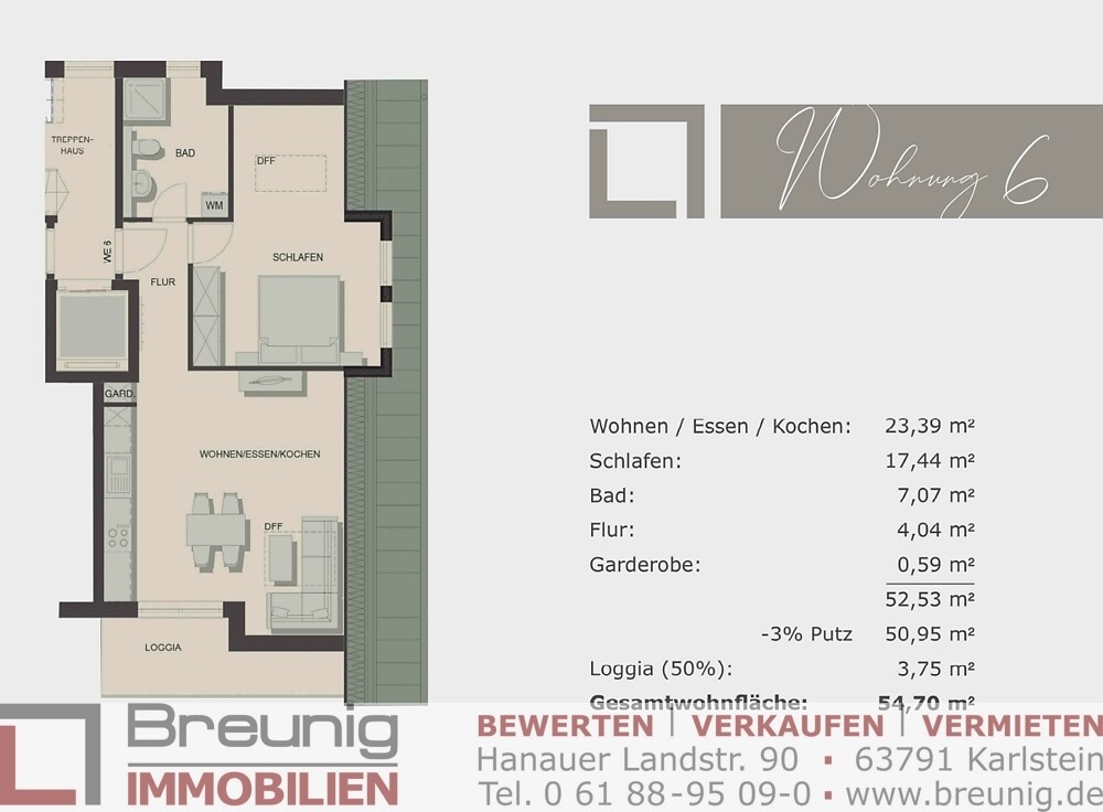 Grundriss Wohnung 6