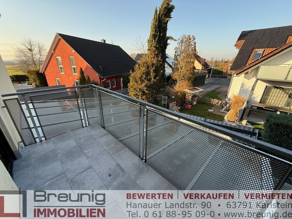 Balkon Gartenseite