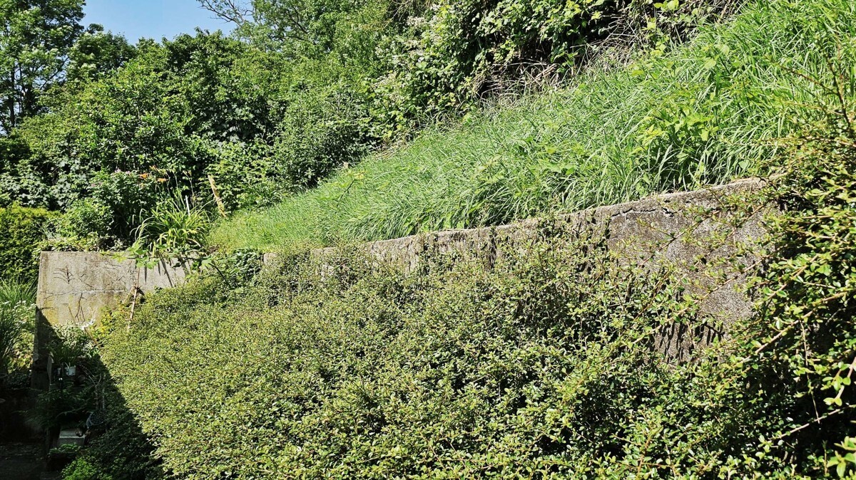 Grundstücksgrenze Westhälfte