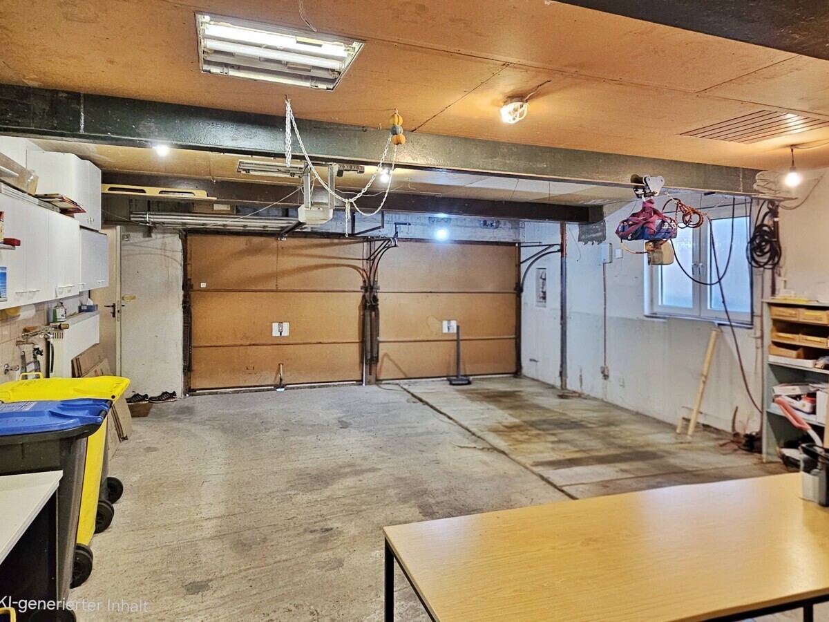 Doppelgarage mit Grube