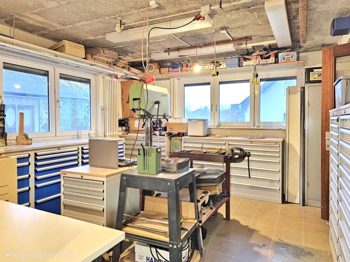 Wertstatt (hinter Garage)