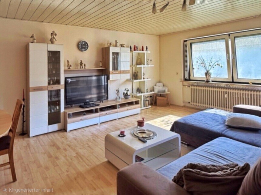 Wohnzimmer mit Balkonzugang