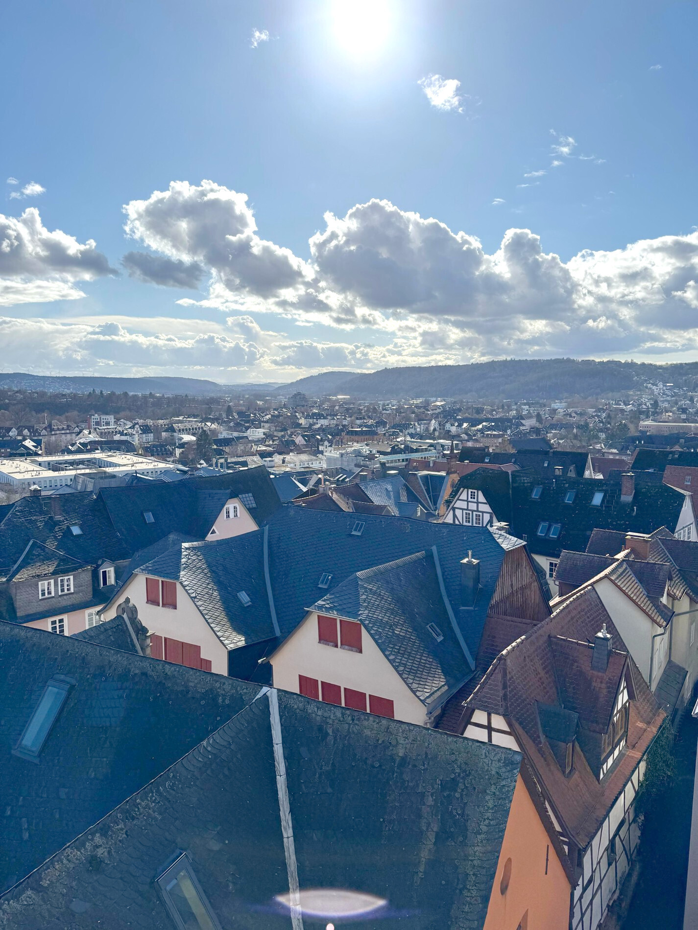 Ausblick über Marburg