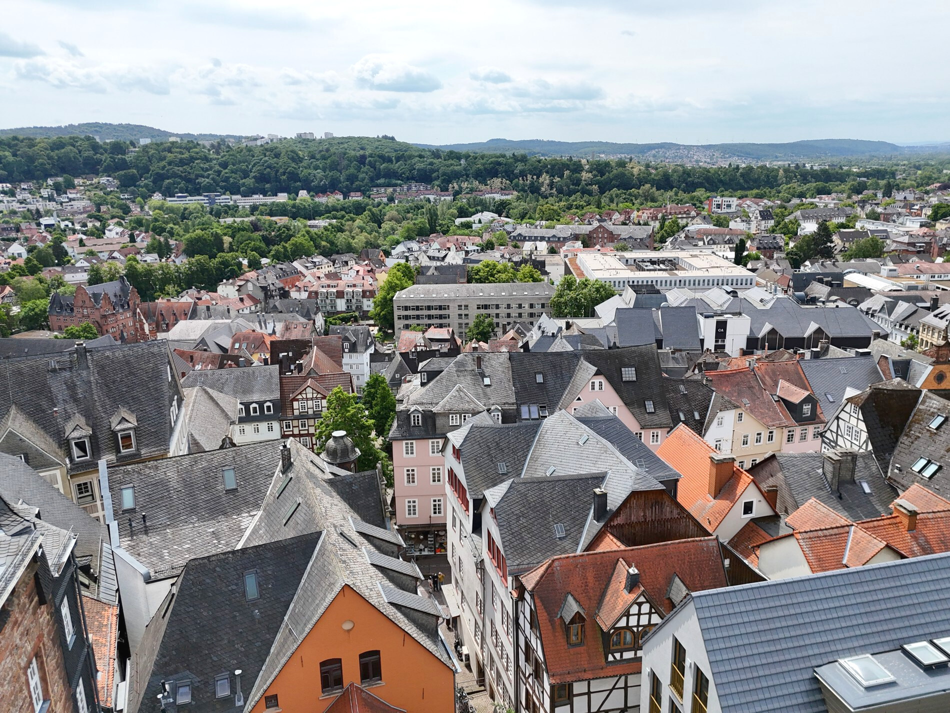 Blick über Marburg