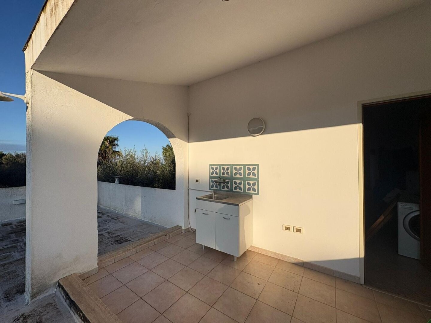Dettaglio terrazza esterna