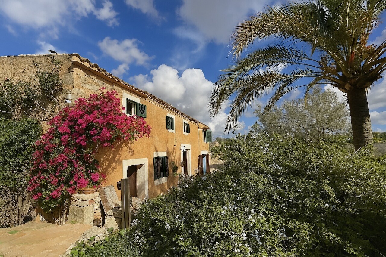 Mediterraan huis met bougainvillea 2