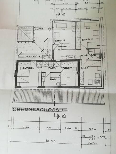 Grundriss Obergeschoß