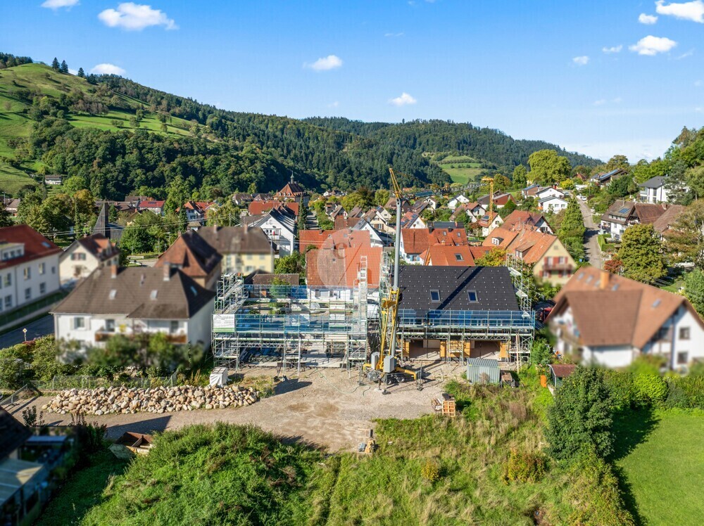 Blick auf die Häuser