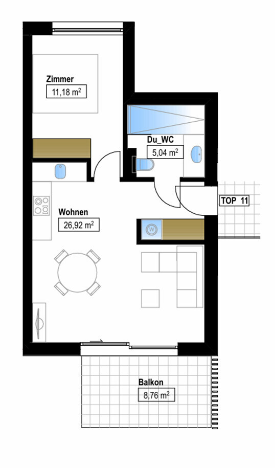 Grundriss TOP 11