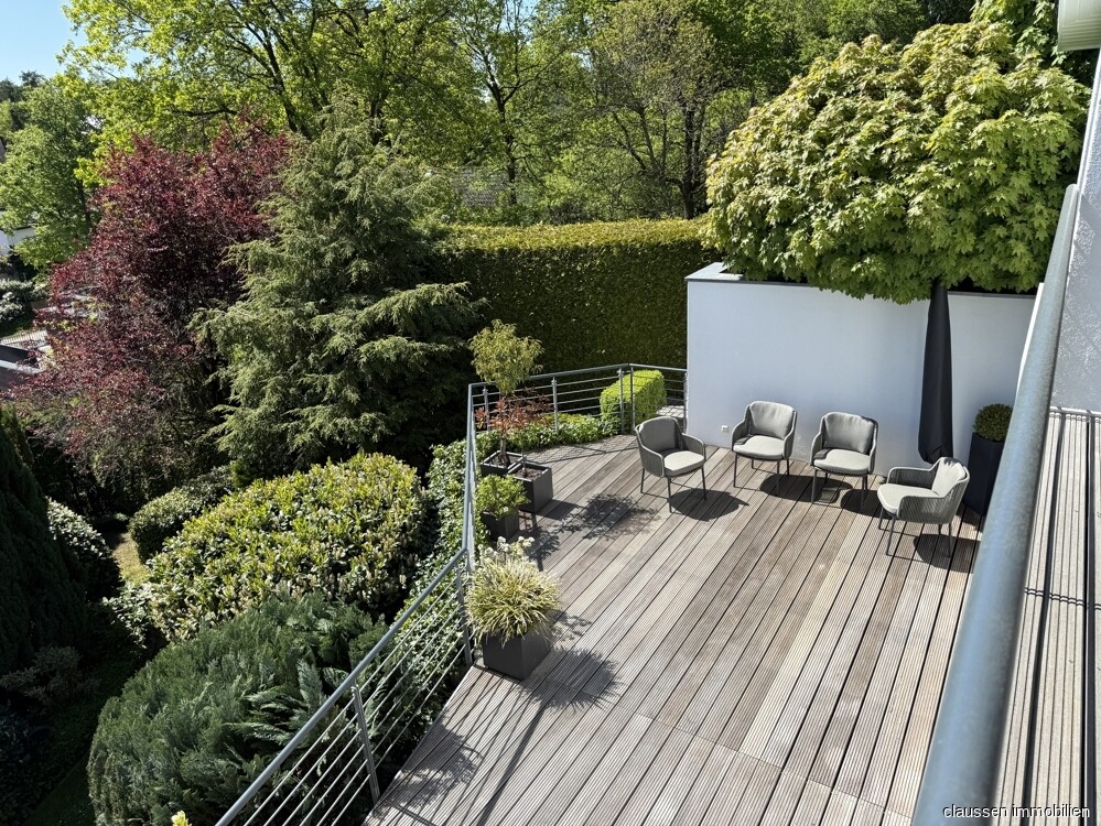 Blick auf die Terrasse