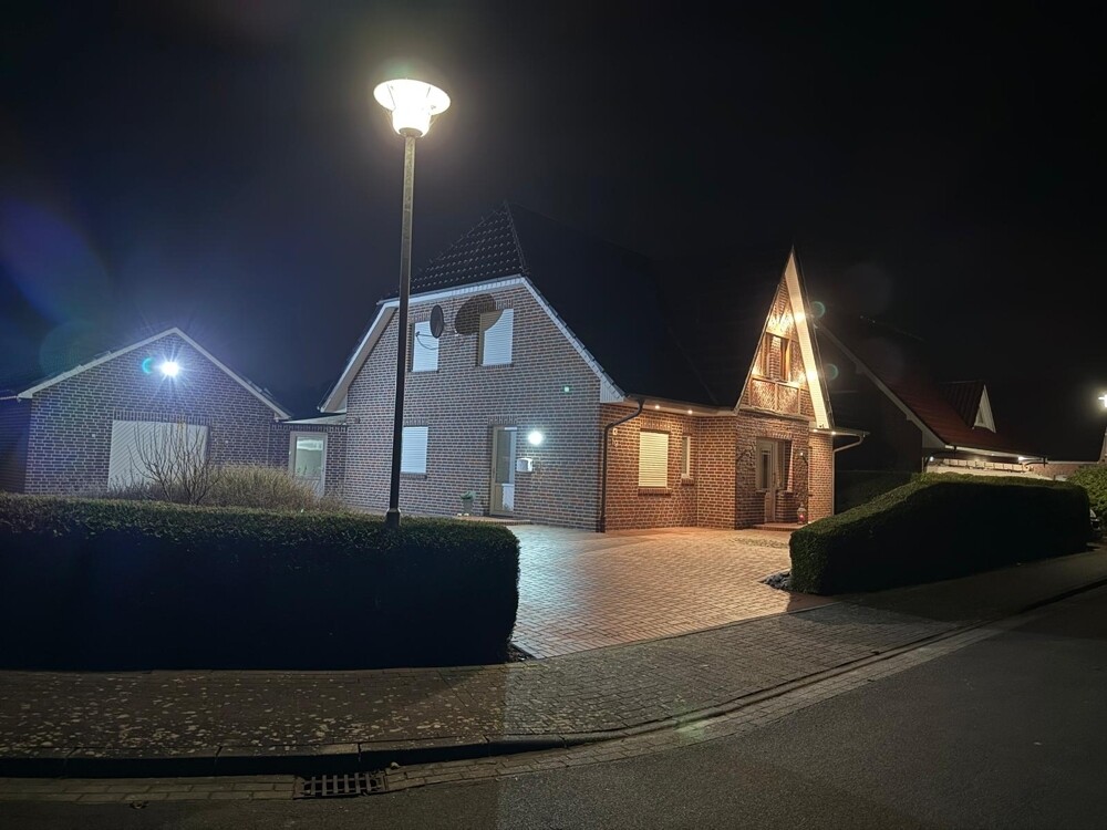 Außenaufnahme im Dunkeln