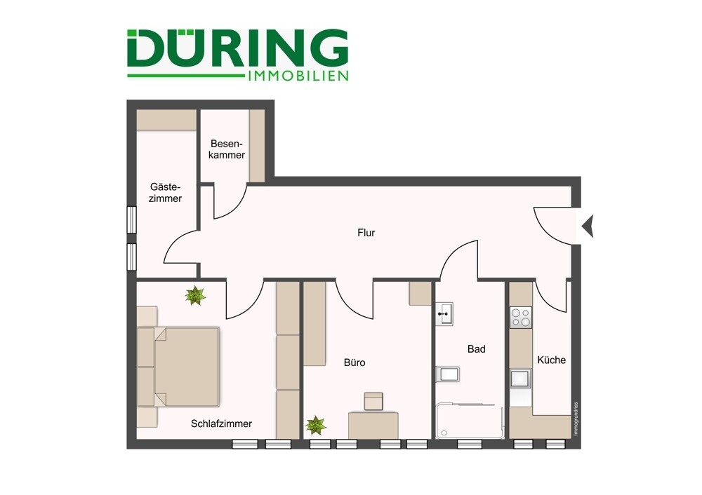 Grundriss Wohnung 1