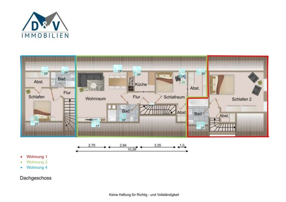 Mehrfamilienhaus - Dachgeschoss