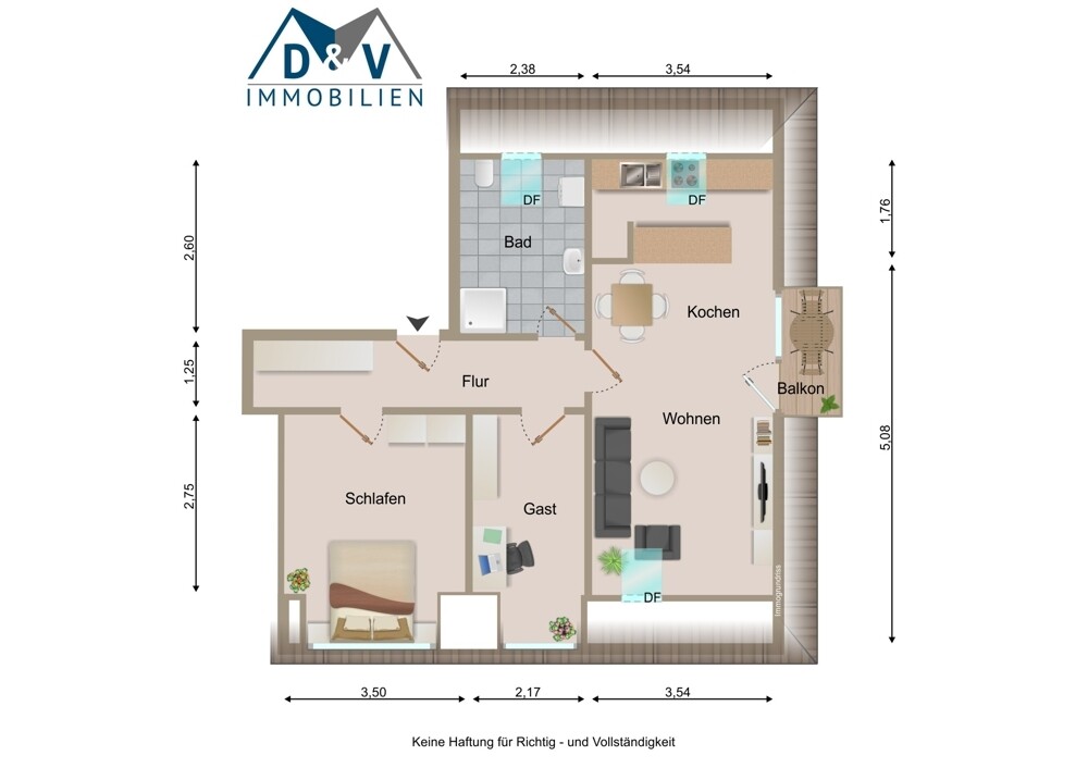 Grundriss DG Wohnung